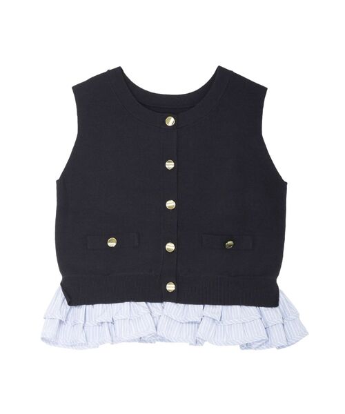 LAGUNAMOON(ラグナムーン)の「ノースリドッキングニット 【夏服】 【オフィスカジュアル】(ニット/セーター・レディース・アイボリー/ブルー/ネイビー/ブラウン・FREE)」の21枚目の写真