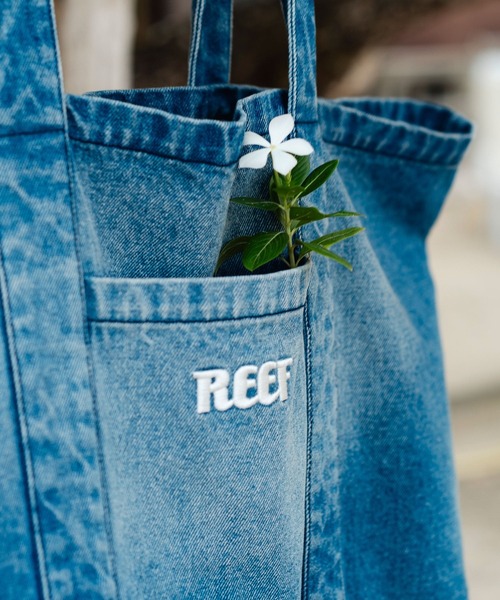 REEF(リーフ)の「REEF メンズ BLUE BAG トートバッグ 【2026年夏モデル】/リーフデニムトートバッグ(トートバッグ・メンズ・ブルー系その他/インディゴブルー・FREE)」の4枚目の写真