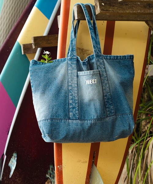 REEF(リーフ)の「REEF メンズ BLUE BAG トートバッグ 【2026年夏モデル】/リーフデニムトートバッグ(トートバッグ・メンズ・ブルー系その他/インディゴブルー・FREE)」の5枚目の写真