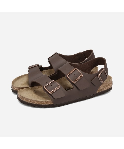 BIRKENSTOCK(ビルケンシュトック)の「BIRKENSTOCK MILANO BIRKO FLOR -NARROW- / ビルケンシュトック ミラノ ビルコフロー ナローフィット / BKS-34703(サンダル・メンズ・ブラウン・36/39/40)」の1枚目の写真