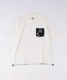 【 Disney 】 Mickey ポケット付き半袖Tシャツ 26S5
