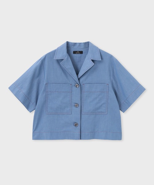 セール】ウィメンズ シャンブレー 半袖シャツ / 165351 402BP（シャツ 