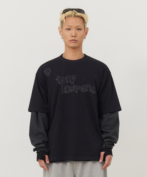 TONY LAWRENCE(トニーローレンス)の「レタリングロゴ半袖Tシャツブラック(Tシャツ/カットソー・メンズ・その他・1/2)」の1枚目の写真