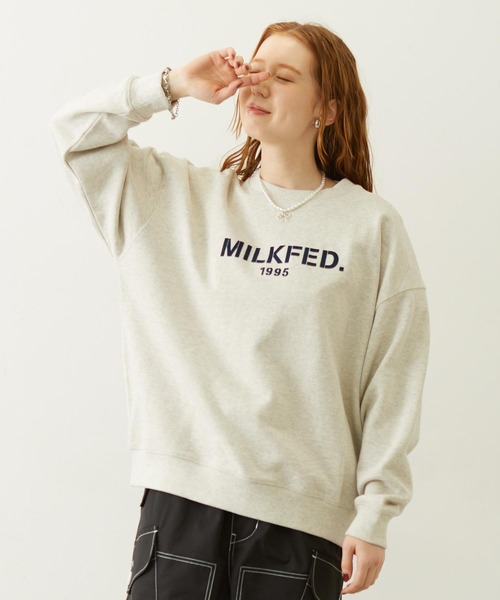 STENCIL LOGO WIDE CREW SWEAT TOP（スウェット）｜MILKFED.（ミルク