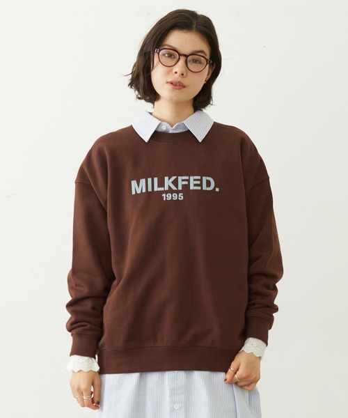 STENCIL LOGO WIDE CREW SWEAT TOP（スウェット）｜MILKFED.（ミルク