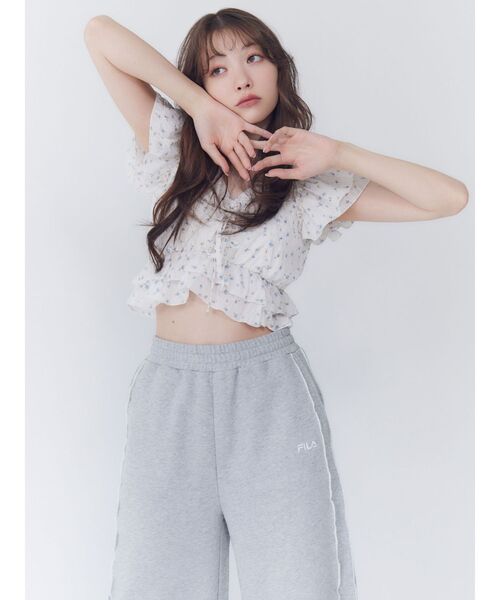 RESEXXY（リゼクシー）の「【FILA】メローラインスウェットパンツ（スウェットパンツ・レディース・チャコールグレー/グレー・FREE）」の14枚目の写真