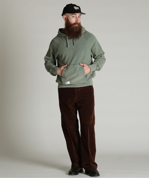 Schott（ショット）の「Schott/ショット/ASING AFTER HOOD SWEAT/エイジング アフター フード スウェット パーカー（パーカー・メンズ・ブラック/ブラウン/ダークグリーン・2XL/L/M/XL）」の11枚目の写真