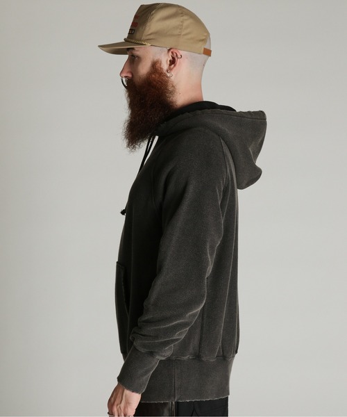 Schott（ショット）の「Schott/ショット/ASING AFTER HOOD SWEAT/エイジング アフター フード スウェット パーカー（パーカー・メンズ・ブラック/ブラウン/ダークグリーン・2XL/L/M/XL）」の4枚目の写真