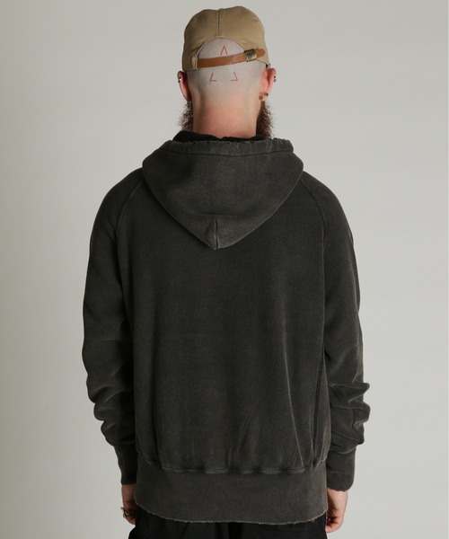 Schott（ショット）の「Schott/ショット/ASING AFTER HOOD SWEAT/エイジング アフター フード スウェット パーカー（パーカー・メンズ・ブラック/ブラウン/ダークグリーン・2XL/L/M/XL）」の5枚目の写真