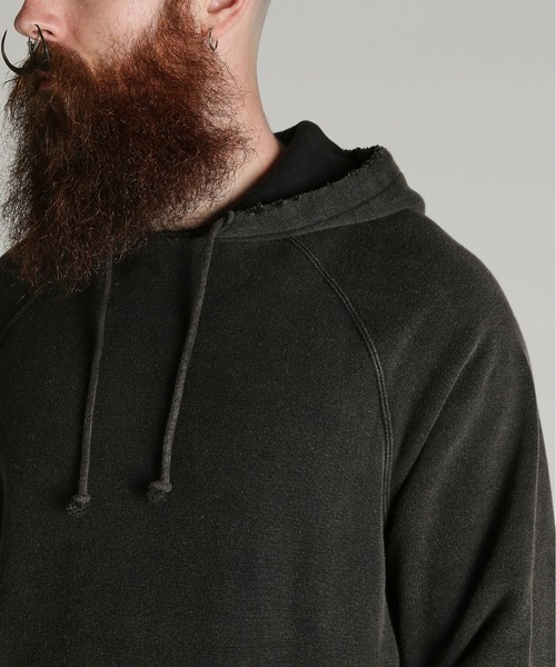 Schott（ショット）の「Schott/ショット/ASING AFTER HOOD SWEAT/エイジング アフター フード スウェット パーカー（パーカー・メンズ・ブラック/ブラウン/ダークグリーン・2XL/L/M/XL）」の6枚目の写真