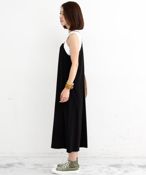 BEAUTY&YOUTH UNITED ARROWS(ビューティーアンドユースユナイテッドアローズ)の「BY∵ キャミワンピース◆(ワンピース・レディース・ブラック/ダークグレー/オレンジ・FREE)」の4枚目の写真