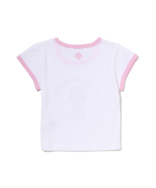 A BATHING APE（アベイシングエイプ）の「BABY LISA COLLEGE CROPPED TEE（Tシャツ/カットソー・レディース・ブラック/ホワイト・LARGE/MEDIUM/SMALL）」の3枚目の写真