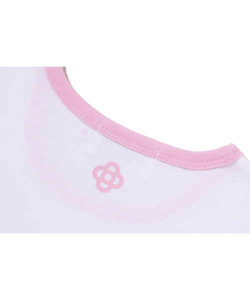 A BATHING APE（アベイシングエイプ）の「BABY LISA COLLEGE CROPPED TEE（Tシャツ/カットソー・レディース・ブラック/ホワイト・LARGE/MEDIUM/SMALL）」の7枚目の写真