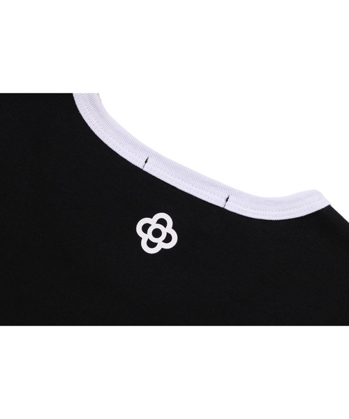A BATHING APE（アベイシングエイプ）の「BABY LISA COLLEGE CROPPED TEE（Tシャツ/カットソー・レディース・ブラック/ホワイト・LARGE/MEDIUM/SMALL）」の8枚目の写真