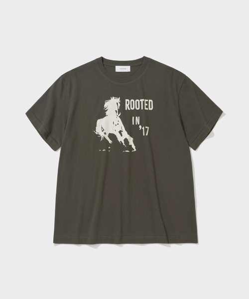 SHIRTER(シャーター)の「VTG LOGO T-SHIRT (BROWN)(Tシャツ/カットソー・メンズ・その他・SMALL/MEDIUM/LARGE)」の1枚目の写真