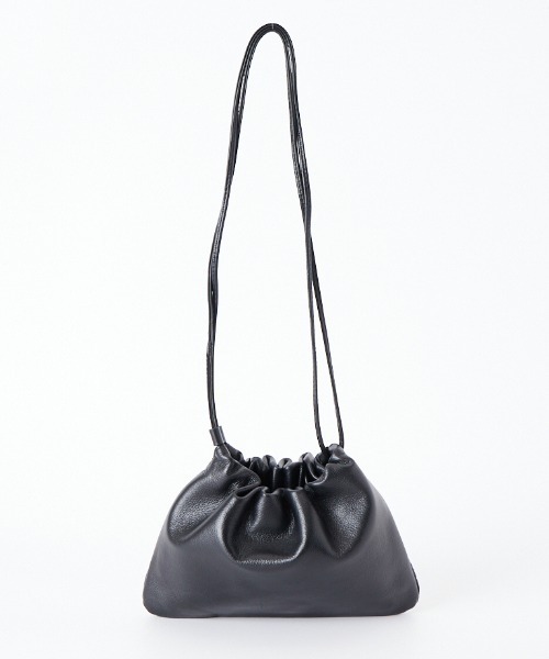 TODAYFUL（トゥデイフル）の「【WEB限定】[TODAYFUL/トゥデイフル] レザー巾着バッグ（ショルダーバッグ・レディース・ブラック・F）」の11枚目の写真