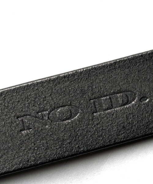 NO ID.(ノーアイディ)の「【NO ID.】Irregular Square Buckle Leather Belt / イレギュラー スクエア バックル レザー ベルト(ベルト・メンズ・ブラック・ONE SIZE)」の5枚目の写真