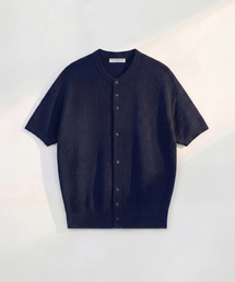 FLAWSROOM（フローズルーム）の「Amalfi Cotton Half Cardigan NAVY（ニット/セーター）」