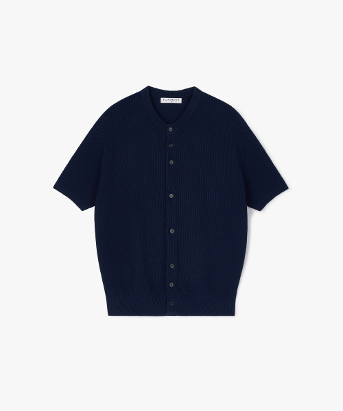 FLAWSROOM(フローズルーム)の「Amalfi Cotton Half Cardigan NAVY(ニット/セーター・メンズ・その他・MEDIUM/LARGE)」の2枚目の写真