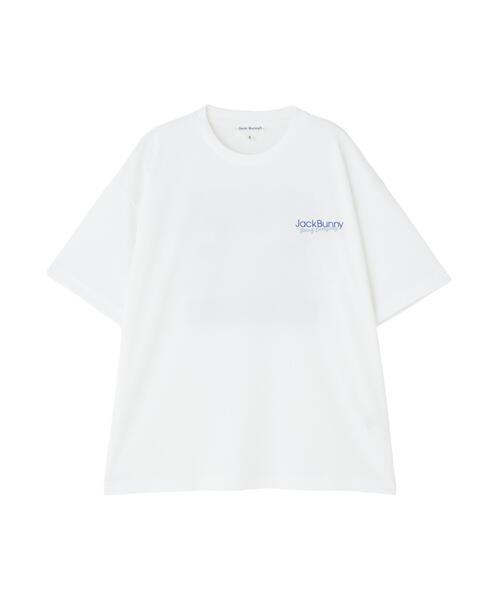 Jack Bunny!!(ジャックバニー)の「【Jack Bunny!!】PEバックメッシュ半袖プリントTシャツ(Tシャツ/カットソー・レディース・ホワイト/イエロー・SMALL/LARGE/MEDIUM)」の7枚目の写真