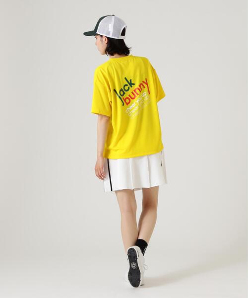 Jack Bunny!!(ジャックバニー)の「【Jack Bunny!!】PEバックメッシュ半袖プリントTシャツ(Tシャツ/カットソー・レディース・ホワイト/イエロー・SMALL/LARGE/MEDIUM)」の10枚目の写真