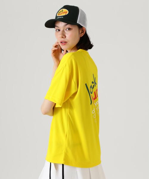Jack Bunny!!(ジャックバニー)の「【Jack Bunny!!】PEバックメッシュ半袖プリントTシャツ(Tシャツ/カットソー・レディース・ホワイト/イエロー・SMALL/LARGE/MEDIUM)」の12枚目の写真