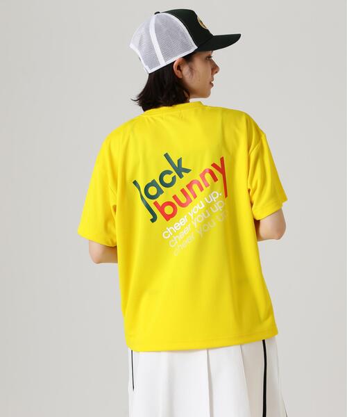 Jack Bunny!!(ジャックバニー)の「【Jack Bunny!!】PEバックメッシュ半袖プリントTシャツ(Tシャツ/カットソー・レディース・ホワイト/イエロー・SMALL/LARGE/MEDIUM)」の13枚目の写真