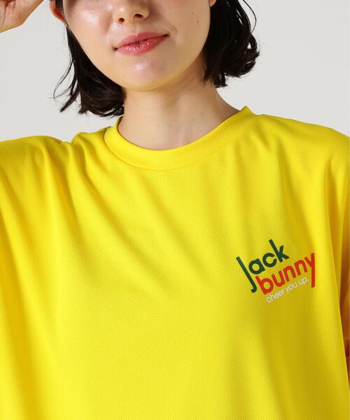 Jack Bunny!!(ジャックバニー)の「【Jack Bunny!!】PEバックメッシュ半袖プリントTシャツ(Tシャツ/カットソー・レディース・ホワイト/イエロー・SMALL/LARGE/MEDIUM)」の14枚目の写真