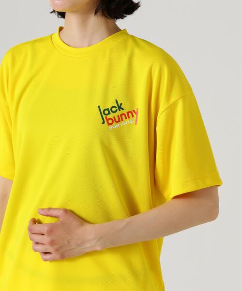 Jack Bunny!!(ジャックバニー)の「【Jack Bunny!!】PEバックメッシュ半袖プリントTシャツ(Tシャツ/カットソー・レディース・ホワイト/イエロー・SMALL/LARGE/MEDIUM)」の15枚目の写真