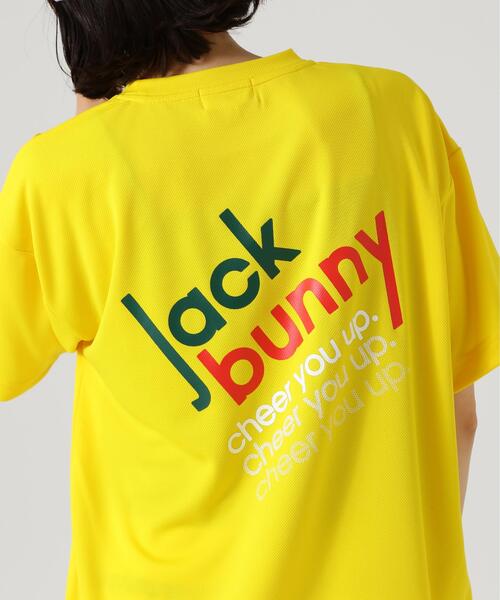 Jack Bunny!!(ジャックバニー)の「【Jack Bunny!!】PEバックメッシュ半袖プリントTシャツ(Tシャツ/カットソー・レディース・ホワイト/イエロー・SMALL/LARGE/MEDIUM)」の17枚目の写真