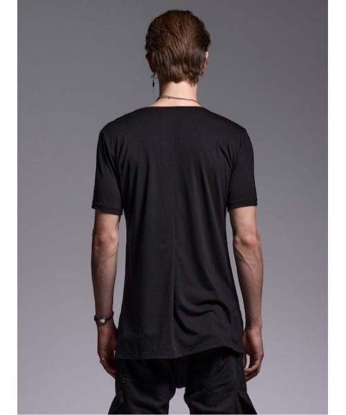 kiryuyrik(キリュウキリュウ)の「CutFrill T(Tシャツ/カットソー・メンズ・ブラック・MEDIUM/SMALL)」の5枚目の写真