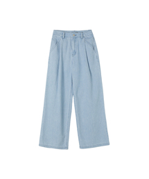 ワンタックロングワイドデニムパンツ AS2DP460