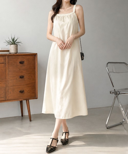 Megil(メギル)の「アメリカンスリーブシフォンロングワンピース(ワンピース・レディース・アイボリー・SMALL/MEDIUM/LARGE/X-LARGE)」の3枚目の写真