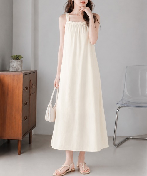 Megil(メギル)の「アメリカンスリーブシフォンロングワンピース(ワンピース・レディース・アイボリー・SMALL/MEDIUM/LARGE/X-LARGE)」の5枚目の写真