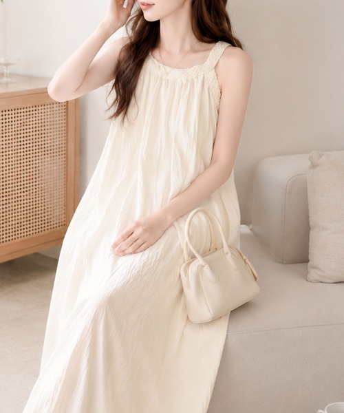 Megil(メギル)の「アメリカンスリーブシフォンロングワンピース(ワンピース・レディース・アイボリー・SMALL/MEDIUM/LARGE/X-LARGE)」の7枚目の写真