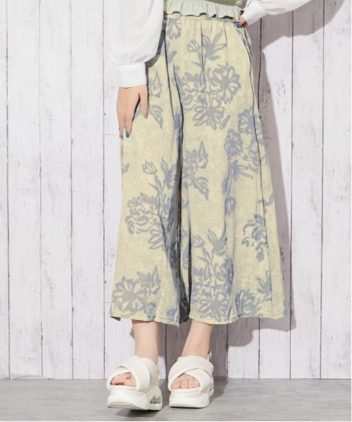 GORGE(ゴージ)の「《花柄プリント・ムラ染め風》ワイドパンツ/フェミニン/春夏秋/全3色(その他パンツ・レディース・ベージュ/グレー/ネイビー・F)」の9枚目の写真
