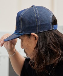 BRIXTON(ブリクストン)の「BRIXTON/ブリクストン CHAINS NP HP TRUCKER HAT メッシュキャップ トラッカーキャップ フラットバイザー 深め 5パネル プリント メンズ ユニセックス 2026年 夏 夏服(キャップ)」