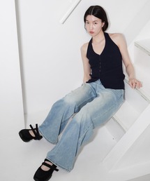 Rib Halter Knit Top｜リブホルターニットトップ