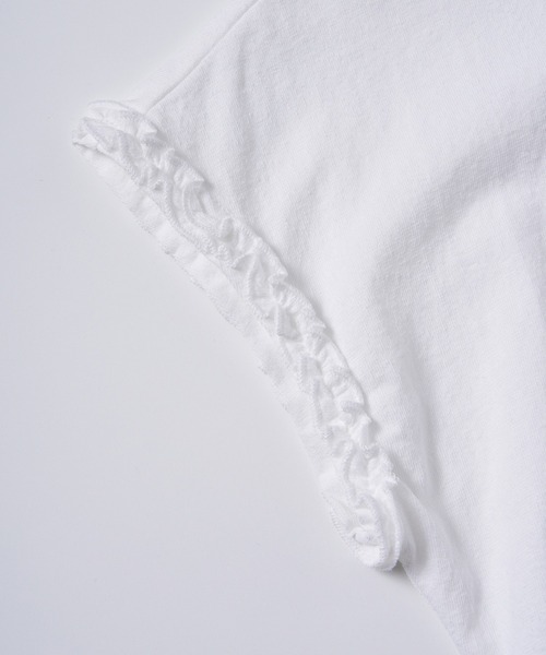 AJUGA.(アジュガ)の「フリルスリーブデザインTシャツ(Tシャツ/カットソー・レディース・ブラック/ホワイト・FREE)」の11枚目の写真