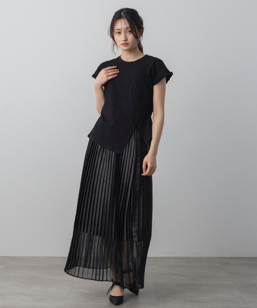 AJUGA.(アジュガ)の「フリルスリーブデザインTシャツ(Tシャツ/カットソー・レディース・ブラック/ホワイト・FREE)」の22枚目の写真