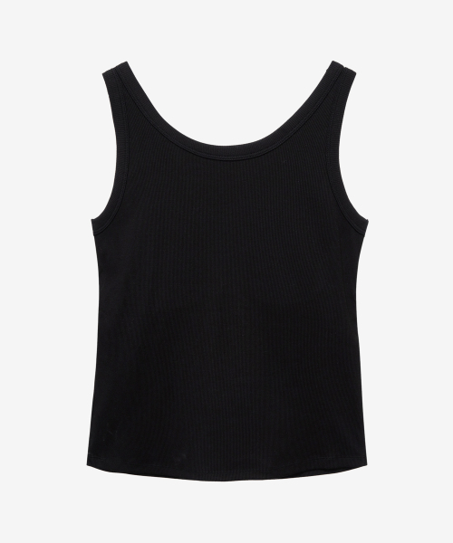 MIND BRIDGE WOMEN（マインドブリッジウーマン）の「[W]キャップ内蔵リブタンクトップ - 3カラー（Tシャツ/カットソー・レディース・ブラック/グレー/ホワイト・55/66）」の8枚目の写真