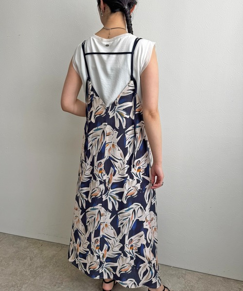 LHELBIE(レルビエ)の「レイヤードライクキャミワンピ(ワンピース・レディース・イエロー/ブルー/ネイビー・M)」の20枚目の写真