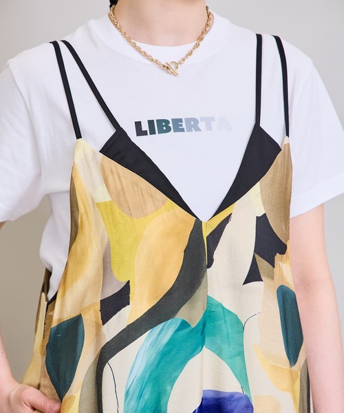 LHELBIE(レルビエ)の「レイヤードライクキャミワンピ(ワンピース・レディース・イエロー/ブルー/ネイビー・M)」の16枚目の写真