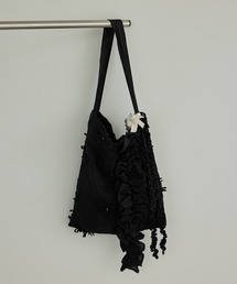 crinkle crinkle crinkle（クリンクルクリンクルクリンクル）の「【crinkle crinkle crinkle】別注3D刺繍フリルトートバッグ（トートバッグ）」