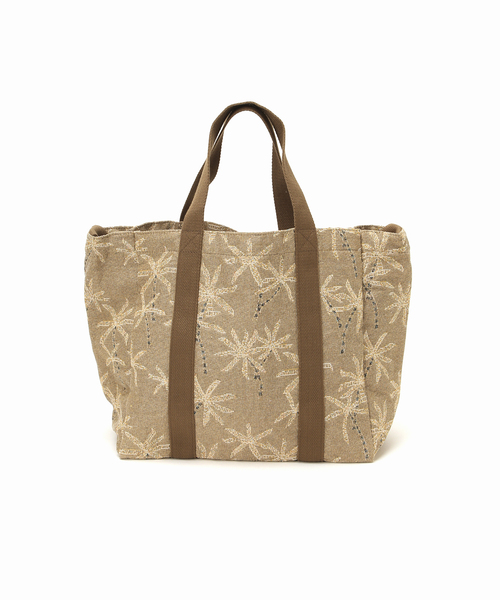 FRAMeWORK（フレームワーク）の「PAYDAY /ペイデイ 別注JACQUARD PALMTREE TOTE ポーチ（トートバッグ・レディース・アイボリー・FREE）」の9枚目の写真