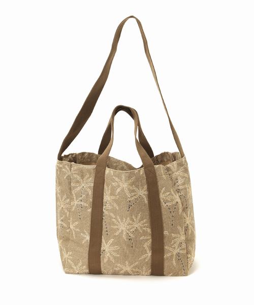 FRAMeWORK（フレームワーク）の「PAYDAY /ペイデイ 別注JACQUARD PALMTREE TOTE ポーチ（トートバッグ・レディース・アイボリー・FREE）」の17枚目の写真