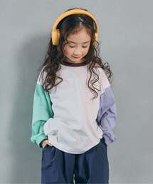 BREEZE | 【WEB限定】ゆったりシルエット無地・ボーダー長袖Tシャツ(Tシャツ/カットソー)
