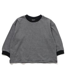 ボーダー ロンT オーバーサイズ」に該当するグレー/灰色系の