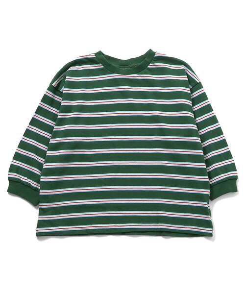 BREEZE（ブリーズ）の「【WEB限定】ゆったりシルエット無地・ボーダー長袖Tシャツ（Tシャツ/カットソー・キッズ・パープル/ピンク/ブラック/ワインレッド/グレー/チャコール/その他11/グリーン/ダークグリーン/ブラウン/その他12/イエロー・160/110/150/90/140/100/130/120）」の6枚目の写真