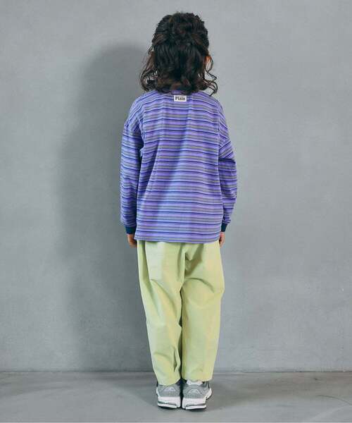 BREEZE（ブリーズ）の「【WEB限定】ゆったりシルエット無地・ボーダー長袖Tシャツ（Tシャツ/カットソー・キッズ・パープル/ピンク/ブラック/ワインレッド/グレー/チャコール/その他11/グリーン/ダークグリーン/ブラウン/その他12/イエロー・160/110/150/90/140/100/130/120）」の13枚目の写真